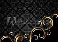 Fototapeta pltno 160 x 116, 78110986 - Black and golden background 3 - ern a zlat pozad 3