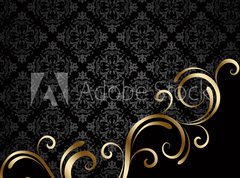 Fototapeta pltno 330 x 244, 78110986 - Black and golden background 3 - ern a zlat pozad 3