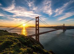 Fototapeta pltno 240 x 174, 78121192 - Golden Gate Bridge in San Francisco sunrise