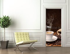 Samolepka na dvee flie 90 x 220  Coffee, 90 x 220 cm
