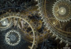 Samolepka flie 145 x 100  Fantasy steampunk design, 145 x 100 cm