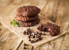 Fototapeta vliesov 100 x 73, 78546339 - Double chocolate chip cookies