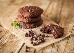 Fototapeta254 x 184  Double chocolate chip cookies, 254 x 184 cm