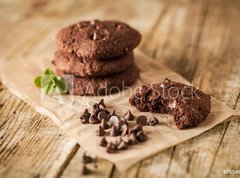 Fototapeta vliesov 270 x 200, 78546339 - Double chocolate chip cookies