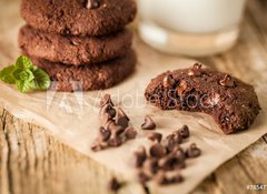 Samolepka flie 100 x 73, 78547731 - Double chocolate chip cookies - Dvojit okoldov cookie