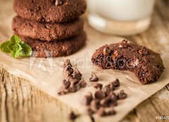 Fototapeta pltno 240 x 174, 78547731 - Double chocolate chip cookies - Dvojit okoldov cookie