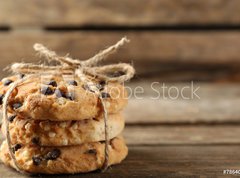 Samolepka flie 270 x 200, 78640228 - Tasty cookies on rustic wooden background