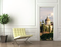 Samolepka na dvee flie 90 x 220  Roma Foro Romano Monte palatino, 90 x 220 cm