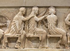 Fototapeta papr 160 x 116, 79122097 - Ancient Greek Temple Frieze detail, Delhpi, Greece
