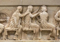 Fototapeta papr 184 x 128, 79122097 - Ancient Greek Temple Frieze detail, Delhpi, Greece