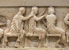 Fototapeta papr 254 x 184, 79122097 - Ancient Greek Temple Frieze detail, Delhpi, Greece