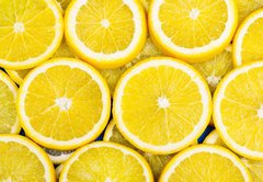 Fototapeta pltno 174 x 120, 79134389 - Lemon slices background
