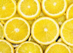 Samolepka flie 200 x 144, 79134389 - Lemon slices background