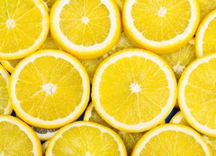 Fototapeta pltno 240 x 174, 79134389 - Lemon slices background - Lemon pltky pozad