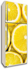 Samolepka na lednici flie 80 x 200, 79134389 - Lemon slices background