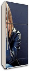 Samolepka na lednici flie 80 x 200, 79452361 - Beautiful fashionable young woman - Krsn mdn mlad ena