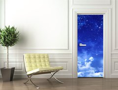 Samolepka na dvee flie 90 x 220, 79638285 - beautiful background, nightly sky