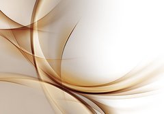 Samolepka flie 145 x 100  Elegant Gold Waves, 145 x 100 cm
