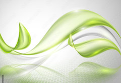 Samolepka fólie 145 x 100, 80011553 - Abstract wave spring background