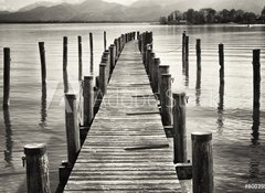 Samolepka flie 100 x 73  old wooden jetty, 100 x 73 cm