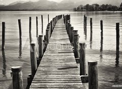 Fototapeta pltno 160 x 116, 80039561 - old wooden jetty - star devn molo
