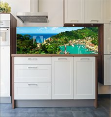 Fototapeta do kuchyn flie 180 x 60, 80192742 - Portofino village on Ligurian coast, Italy