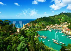 Samolepka flie 200 x 144, 80192742 - Portofino village on Ligurian coast, Italy - Portofino vesnice na pobe Ligurskho moe, Itlie