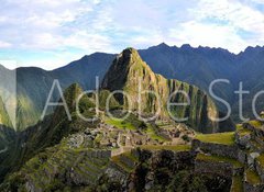 Samolepka flie 100 x 73, 80255098 - Panorama of Machu Picchu, lost Inca city in the Andes, Peru