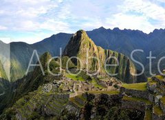 Fototapeta vliesov 100 x 73, 80255098 - Panorama of Machu Picchu, lost Inca city in the Andes, Peru - Panorama z Machu Picchu, ztracen msto Ink v Andch, Peru