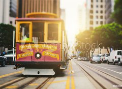 Samolepka flie 100 x 73, 80300867 - San Francisco Cable Car in California Street
