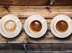 Samolepka flie 270 x 200, 80914865 - tris di caff   su fondo legno