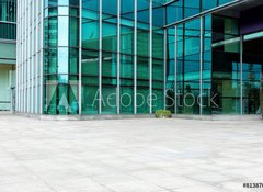 Fototapeta100 x 73  Empty road near modern building exterior, 100 x 73 cm