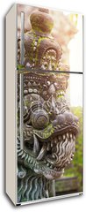 Samolepka na lednici flie 80 x 200  Balinese stone sculpture art and culture, 80 x 200 cm