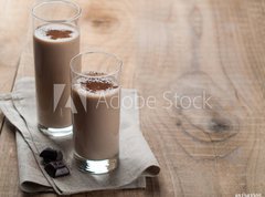 Samolepka flie 270 x 200  Chocolate and banana smoothie, 270 x 200 cm