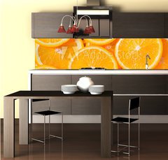 Fototapeta do kuchyn flie 260 x 60, 82047365 - Orange Slices Background