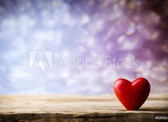 Samolepka flie 100 x 73  Heart. Greeting card., 100 x 73 cm