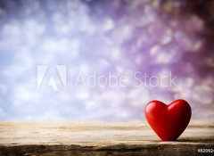 Fototapeta vliesov 100 x 73, 82092461 - Heart. Greeting card.