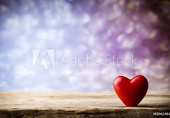 Fototapeta pltno 174 x 120, 82092461 - Heart. Greeting card.