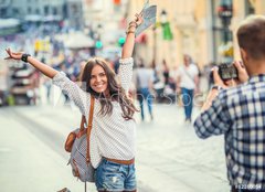 Fototapeta pltno 240 x 174, 82160054 - Couple in the city - Pr ve mst