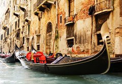 Fototapeta vliesov 145 x 100, 8266840 - Traditional Venice gandola ride