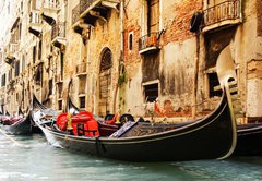 Fototapeta pltno 174 x 120, 8266840 - Traditional Venice gandola ride