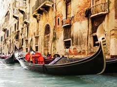 Samolepka flie 270 x 200, 8266840 - Traditional Venice gandola ride