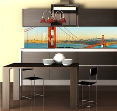Fototapeta do kuchyn flie 260 x 60  Golden gate bridge, San Francisco, CA, 260 x 60 cm