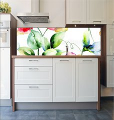 Fototapeta do kuchyn flie 180 x 60, 83697132 - Seamless wallpaper with spring flowers
