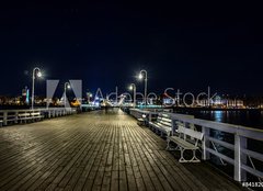 Fototapeta pltno 160 x 116, 84182065 - Sopot molo strona poudniowa