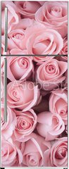 Samolepka na lednici fólie 80 x 200, 84365543 - pink rose flower bouquet vintage background - růžová růže květ kytice vinobraní pozadí