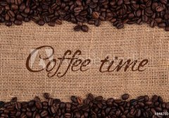 Fototapeta papr 184 x 128, 84870244 - roasted coffee beans with title - praench kvovch zrn s nzvem