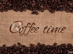 Fototapeta330 x 244  roasted coffee beans with title, 330 x 244 cm