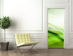 Samolepka na dvee flie 90 x 220, 84906654 - Elegant Modern Light Green Background