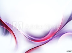 Samolepka flie 100 x 73, 85107105 - Elegant Fractal Waves Design - Elegantn design fraktlnch vln